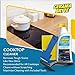 Cerama Bryte Glass Cooktop and Stove Top Cleaner Combo Kit - Includes Cleaning Tool, Razor, Scraper and 1 Pad to Remove Tough Stains - Use on Gas, Electric, Ceramic Surfaces, 10 Ounces, 4 Piece