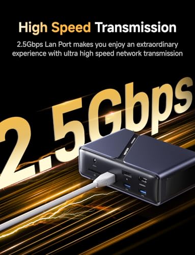 Image of MINISFORUM TB4-01 Docking Station with Thunderbolt 4, Enclosure with Intel JHL 8440 Thunderbolt 4 Controller, DP1.4 | HDMI2.1 |TB4 Video Output | 3xUSB-A |1xRJ45 Dock Station