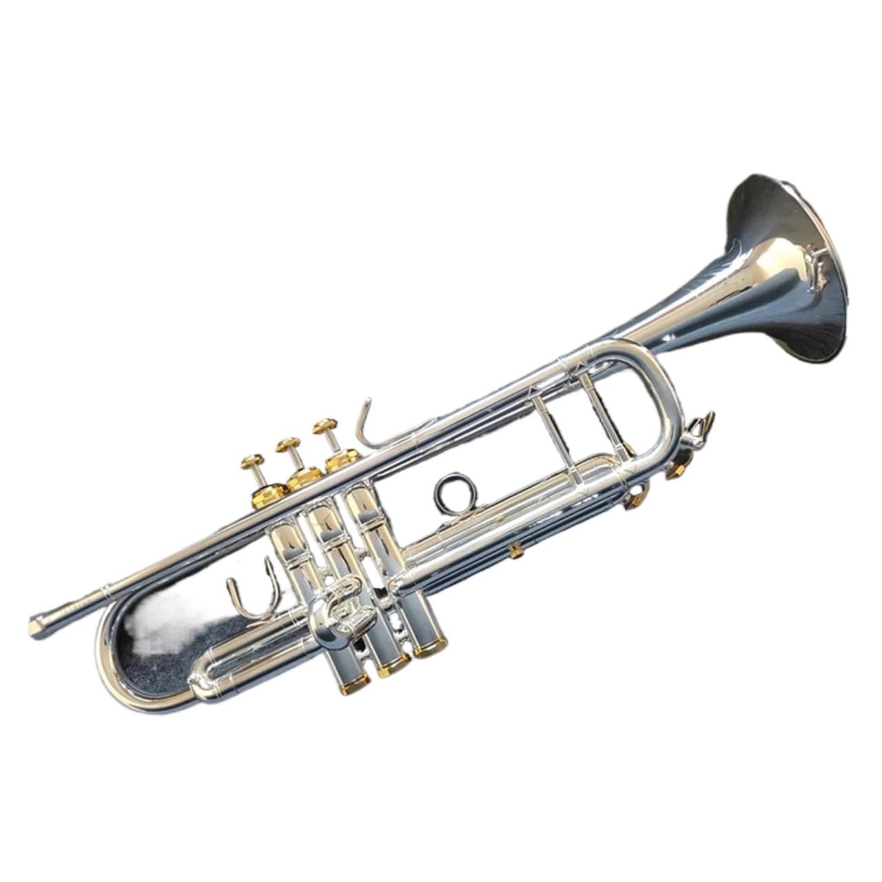 trąbka instrument Instrument trąbkowy posrebrzany profesjonalny instrument trąbkowy