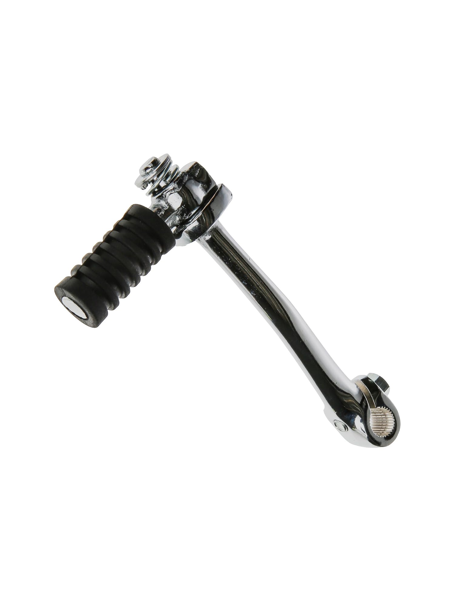 EAO Kickstarterhebel klappbar mit Gummi in Chrom - für Simson S51, S50, S53, S7