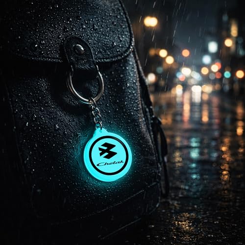 Image of Mi Glow Store Glow in Dark Keychain for Bike Men | Gift for Man | Bike Accessories | Charges in Light Glows in Dark | Key chain for Bike