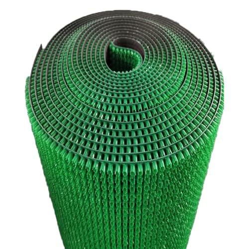 Image of YALISH Polyvinyl PVC Spike Entrance Door Mats for Home, Offices, Hotel Rooms Artificial Grass Turf Mat, Multiple, Textured Surface, Indoor Outdoor Use (Green - 2 X 1.5 FT / 60 X 45 CM)