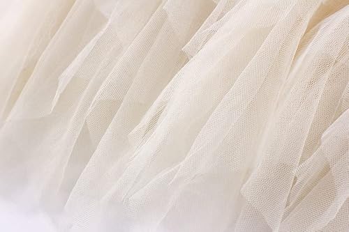 JMSUN Saia feminina elástica tutu tule em camadas com babados em camadas saia de malha midi com forr