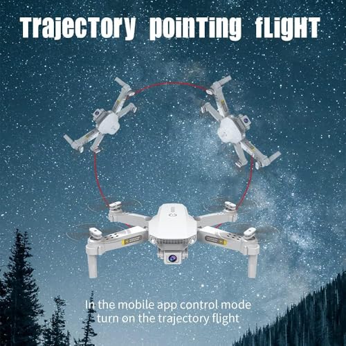 Miniatura 4 de Obest Drones Con Cámara 4k Niños Adultos Principiantes, Dual Cámara Posicionamiento De Flujo Óptico, 2 Batería, Vuelo Trayectoria, Modo Sin Cabeza, Despegue Aterrizaje Con Un Toque, Foto De Gestos