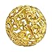 Yellow Fancy Metal Decorative Sphere