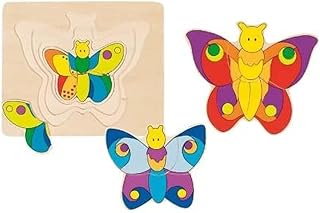Comprar GOKI- Puzzles de Madera Mariposa, Multicolor (57899)