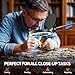 KimFilter 10X Magnifying Glass with Light and Stand | Dust Cover Design, 5 Color Temp Modes Dimmable LED Magnifying Lamp with Swing Arm | Hands Free Desk Magnifying Light for Crafts, Read & Close Work