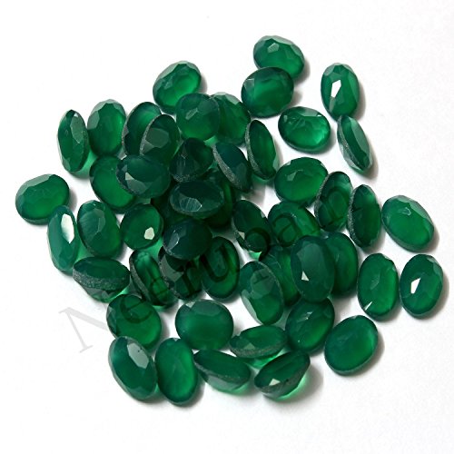 Onyx Vert Indien AA 8x6 mm ovale : la solution pour remplacer une gemme perdue - 3