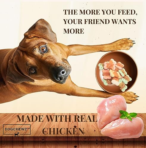 DOGCHEWZ-Chicken-Wrapped-Biscuits-for-Dogs-All-Natural-Ingredients-Free-from-Artificial-Additives-1-LB-Bag-58-62-Pieces - Cucciolini Doodles   DOGCHEWZ-Chicken-Wrapped-Biscuits-for-Dogs-All-Natural-Ingredients-Free-from-Artificial-Additives-1-LB-Bag-58-62-Pieces