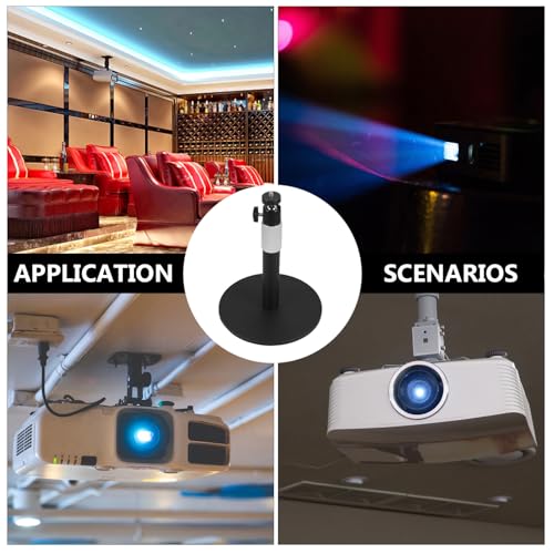 Soporte para proyector de altura ajustable con base estable de metal 4