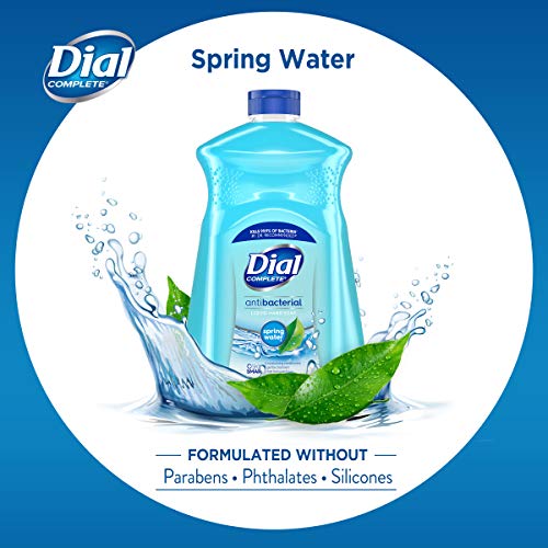 Image of Dial Complete Antibacterial Liquid Hand Soap Refill, Spring Water, 52 fl oz (3 count) (Pack of 2)