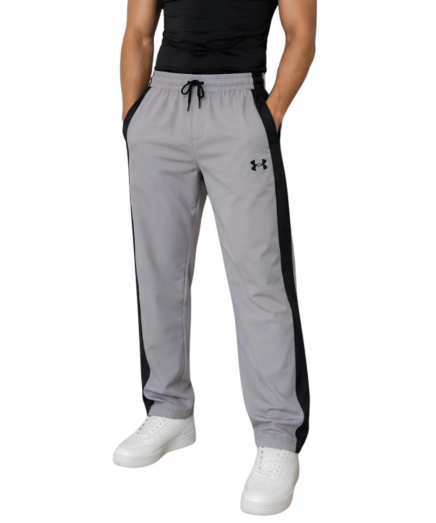 Men's Track Pants | Cotton Blend Joggers with Elastic Waist & Drawstring | Regular Fit Sports Lower for Gym, Running, Yoga, Workout & Casual Wear-picture-40