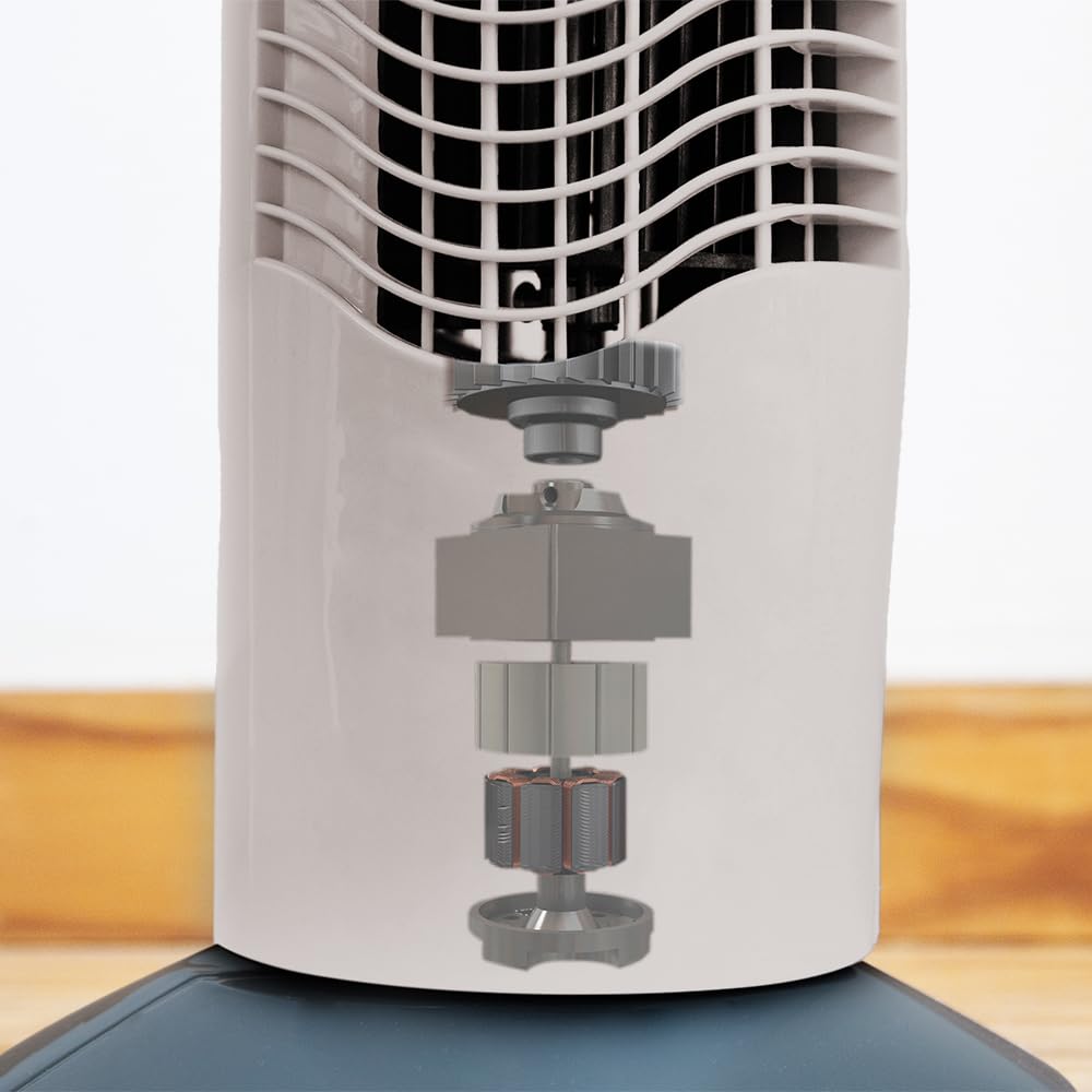 Cecotec Ventilateur Colonne 30'' 76cm 50W EnergySilence 790 Skyline Moteur Cuivre 3 Vitesses Minuteur 2h Blanc