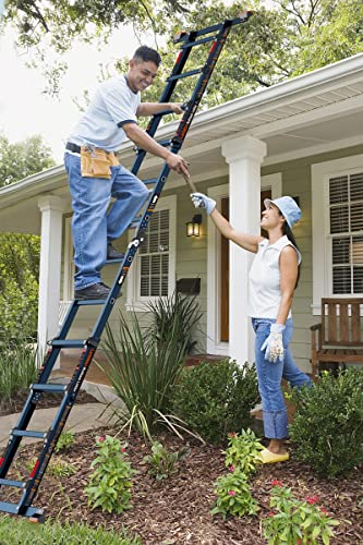 Image of LANBITOU Ladder A Frame Extension 14Ft Multi Position for Home 330lbs