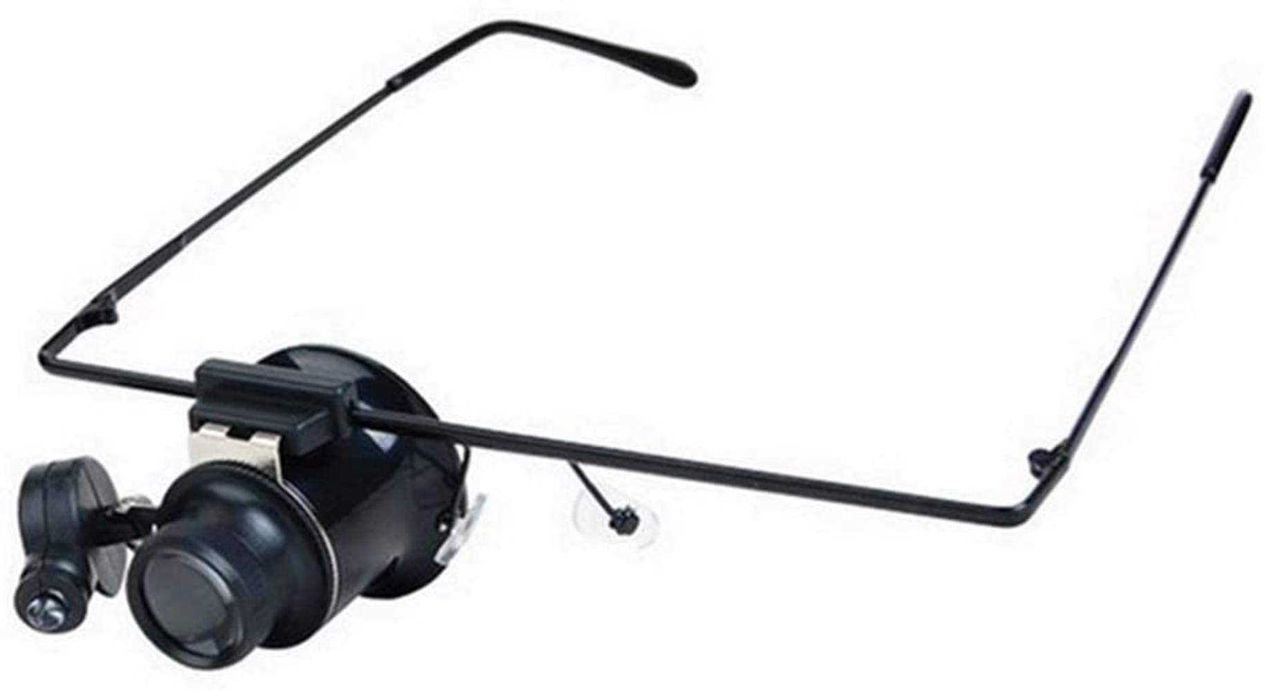 asdchZen Glasses Type Magnifying Glass With Led Lamp Watch Repair Reading Illumination Magnifying Glass Operation Magnifier Beauty Comes