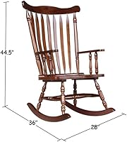 Vista 3 de International Concepts Williamsburg Rocker Antique Black