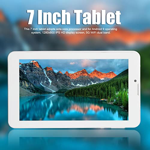 Tablet de 7 polegadas, 2 GB de RAM 32 GB ROM 128 GB de armazenamento expansível, 5G WIFI Dual Band C