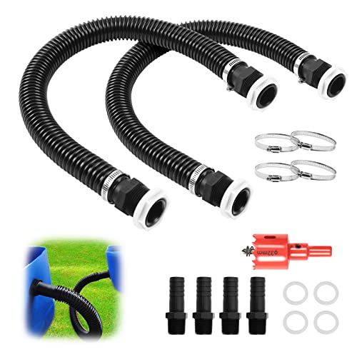 Regentonnen-Verbinder 3,2 Cm – Set Zum Verbinden Von 2 Fässern, Einfach Installierbar
