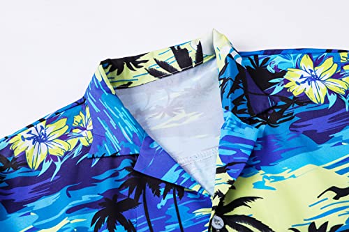 Image of SANGTREE Family Matching Hawaiian Outfits , Casual Beach Travel Clothes ,Vacation Clothing Set for Women & Men & Girls & Boys