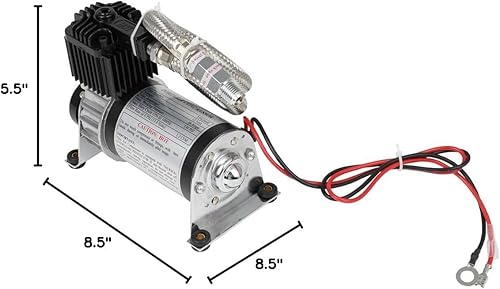 Miniatura 7 de STAYTOP Compresor de aire 130 PSI a bordo de alta resistencia Kit de compresor de bocina de aire de repuesto para bocinas de tren suspensión de