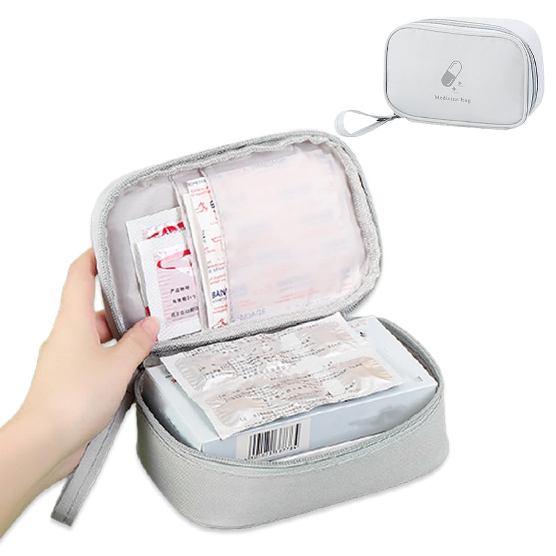 Borsa Di Pronto Soccorso Vuota, Kit Di Pronto Soccorso Da Viaggio Portatile Mini Borsa Medica Sacchetti Vuoti Per La Conservazione Dei Medicinali Rosso 88754955