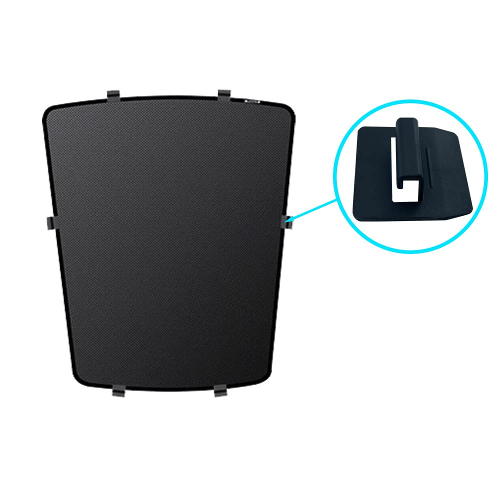 16 PCS Sunshade Clips Roof Shade Clips for Sunroof Compatible with Tesla Model 3 Model Y Roof Sun Shade Heat Shield Installation Accessories(Black, Model 3)
