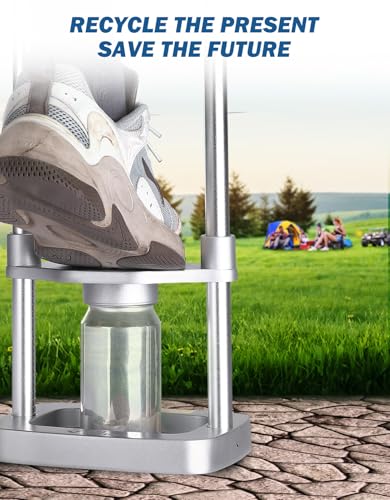 image for JOYTUTUS Can Crusher, Foot Operated Pedal Can Smasher with Spring Desi