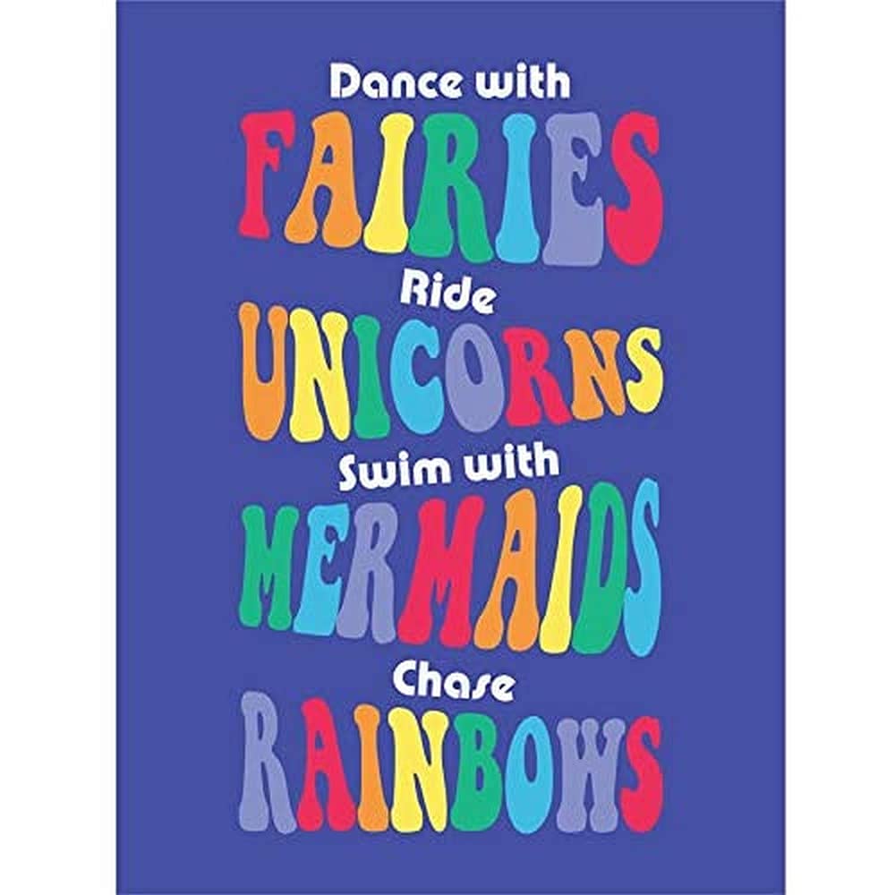 Fairies Unicorns Mermaids Rainbows Canvas Wall Art Print