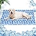 Tapis Rafraichissant Chien 90*50cm, Tapis de Refroidissement Chien et Chat, Gel Non Toxique, Pet Mat Auto-refroidissant, Tapis Fraicheur pour Animaux de Compagnie en été Chaud, Neiger