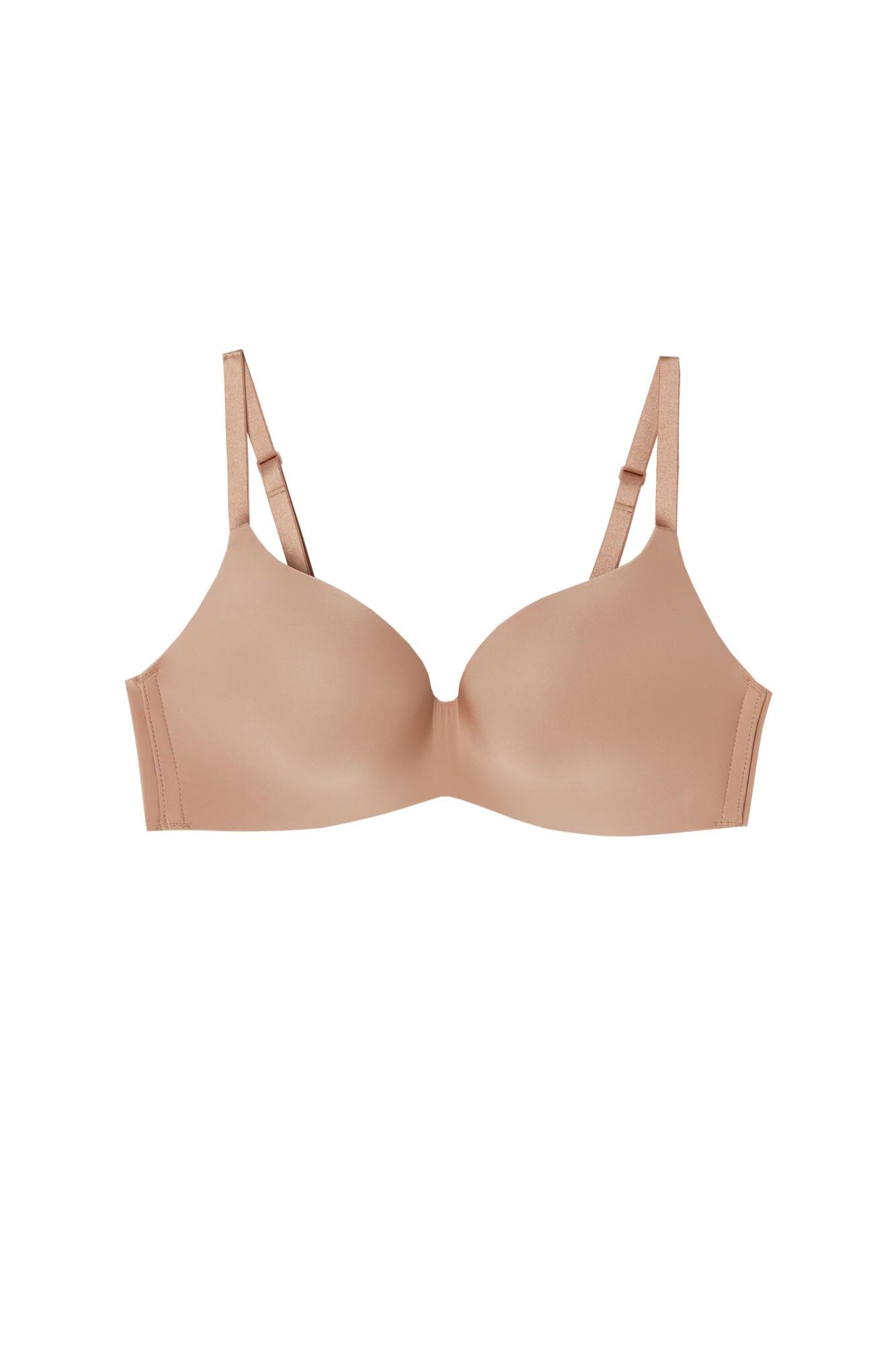 Photo 1 of Intimissimi Woman's Adele Wireless Boost Triangle Bra in Ultralight Microfiber in Natural, Size 34B