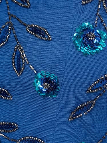 Image of Adrianna Papell Women's Beaded Floral Short Dress