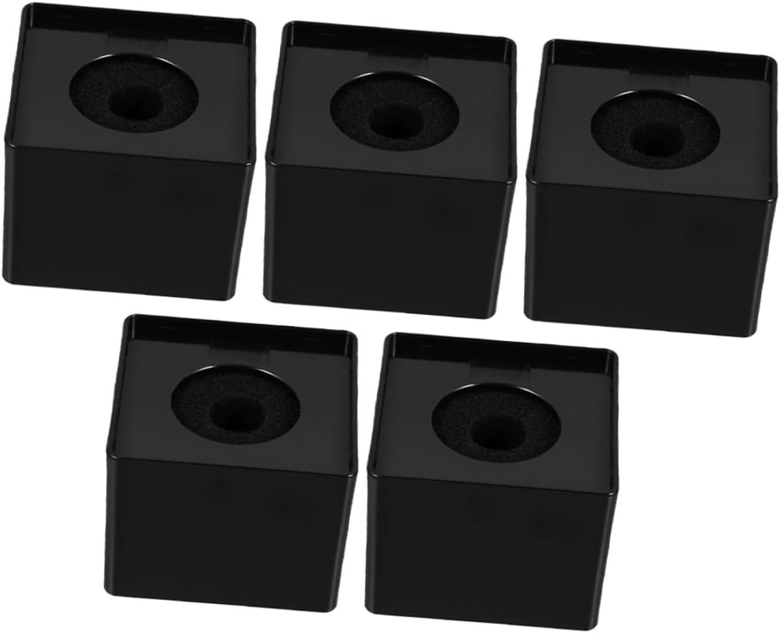 minkissy 5pcs Square Microphone Logo Flag Station Mic Cube Accessories for Broadcasting Hosting Interview Reporting