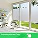 Coavas Window Privacy Film Frosted Glass Static Clings, Decorative Bathroom Door Window Covers Day and Night, Heat UV Blocking Anti-Glare Frosting Stickers for Christmas, 35.4 x 78.7 Inch, Pure