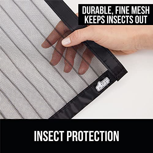 Gorilla Grip Magnetic Screen Door And Cat Litter Mat, Screen Door Size 38X82, Heavy Duty Mesh, Self Sealing Magnets, Cat Mat Size 24X17 In Gray, 2 Item Bundle #TOP1