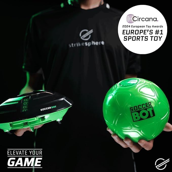 Image of Strikesphere Soccer Bot, Indoor Football Trainer, Kids Football Toy