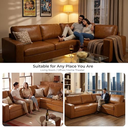 Luxury Leather Sectional Couch Modern