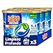 Wipp Express DISCS 4 en 1 (pack de 3, total: 150 dosis), detergente en cápsulas, detergente para lavadora eficaz de 20 a 95 °C, quitamanchas con Limpieza Profunda Plus