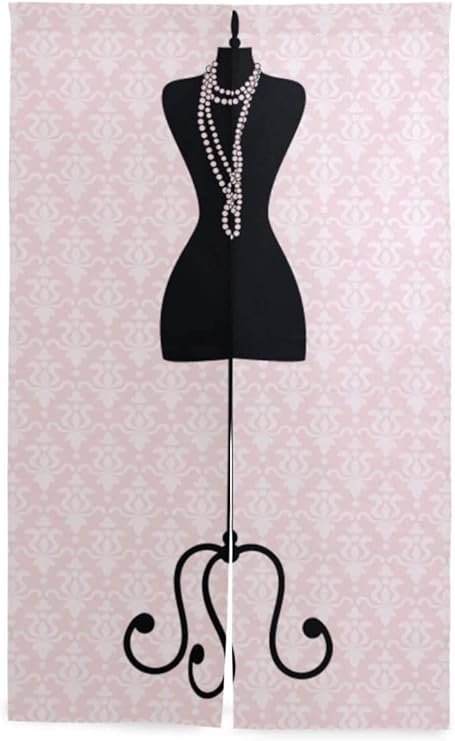 Amazon Tinzzeros のれん おしゃれ ベクトルイラスト黒テーラーマネキン要素 動物柄 北欧風 飾っ 四季兼用 春にも夏にも ストライプ 和の雰囲気 定番柄 室内インテリア 突っ張り棒付き 幅70 丈150 のれん オンライン通販