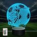 Anywin Soccer Night Lights Football Illusion Lamp 16 LED Remote Color Changing Touch Table Lights Birthday Xmas Surprise Gifts to Soccer Lovers, Man, Boys, Kids Room Bedside Decor
