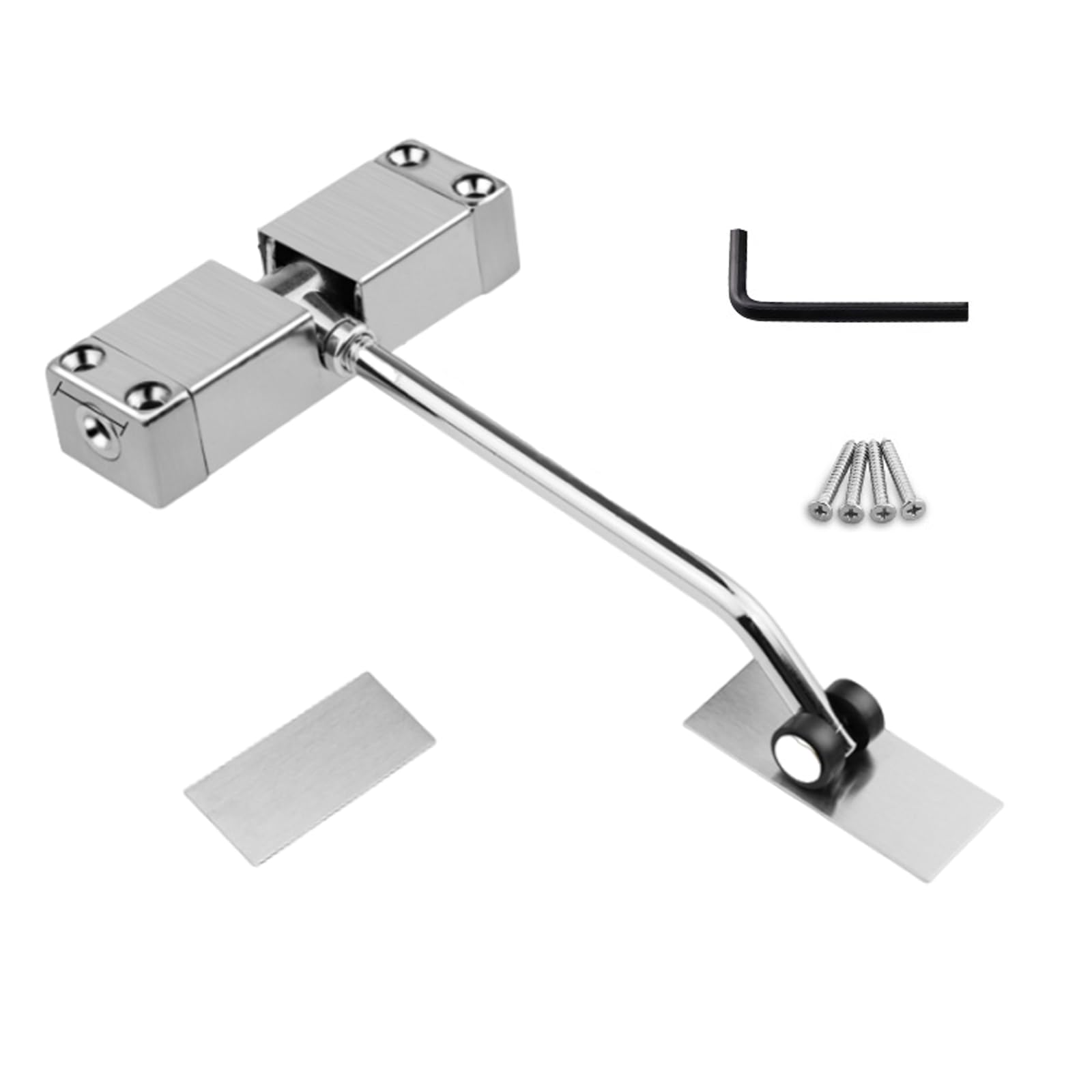 Ywluuoo Silver Automatic Door Close Adjustable Spring Loaded Quiet Spring Upgrades For Homes & Use Automatic