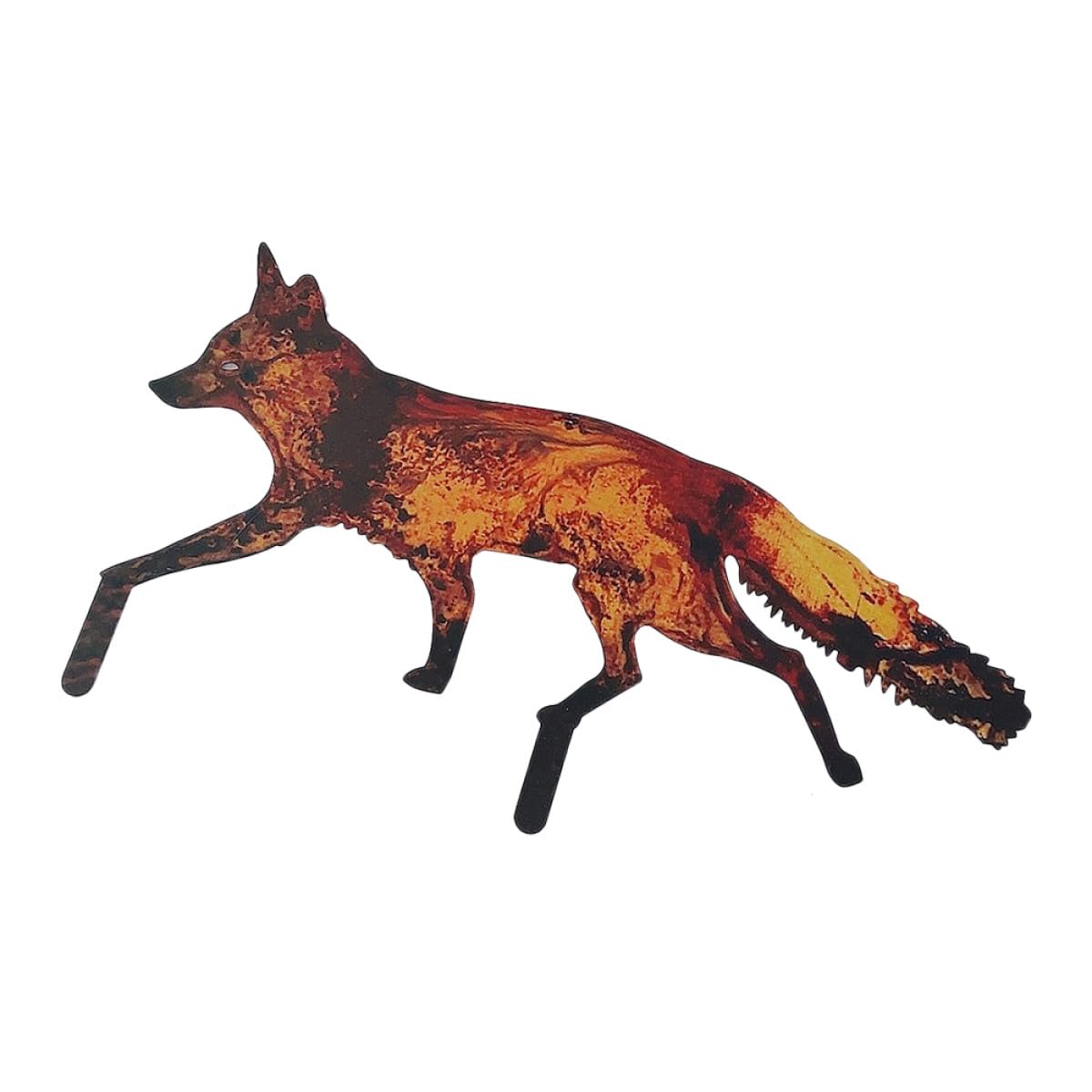 Toddmomy Gartenstecker aus Eisen mit Lebendigem Fuchs Motiv Kreative und Elegante Outdoor Deko für Garten und Hof Einfache Montage und Vielseitige Verwendung