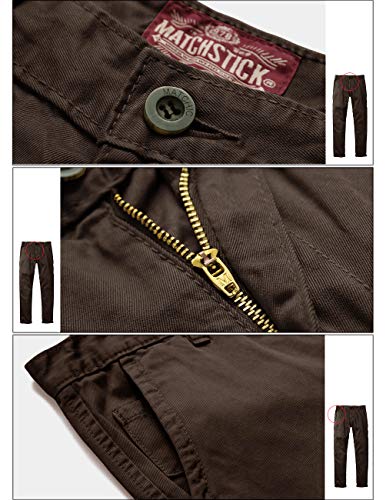 Image of Match Mens Regular-Fit Casual Flat Front Chino Pants