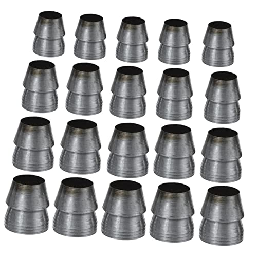Angoily Kit Da 20 Cunei Di Ferro Manico Conico Per e Martello, Accessori Di Sicurezza Rinforzati Per Attrezzi Da Giardinaggio e Ferramenta, Connettori Resistenti Per Utilizzo Domestico e Professionale
