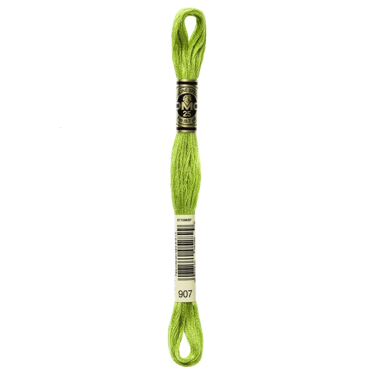 DMC Embroidery Floss Mouline Stranded Cotton Thread for Hand Embroidery and Sewing - Colour No: 907-6 x 8m Skeins โ image 1