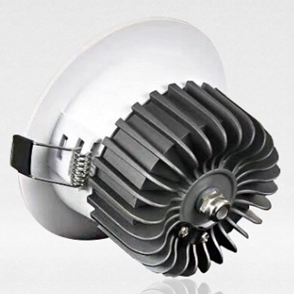 Focos LED empotrables, luminarias de Aluminio para Techo, Apliques de Techo para baño, empotrables Profundos, Paquete de 4