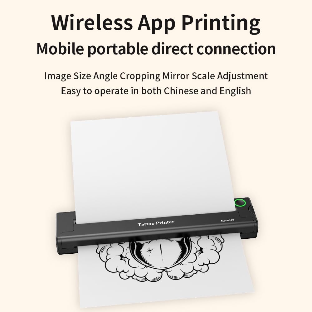 BTプリンター,BT 【番号】 接続プリンター携帯電話アプリワンクリック印刷サーマルパターンステンシルマシンイメージングサイズ角度トリミングミ
