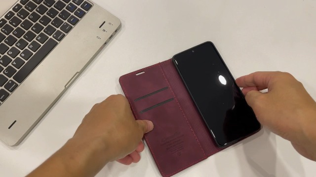 Samsung Galaxy A51﹙5G﹚ Wallet Case﹙Wine Red﹚ on Amazon Live