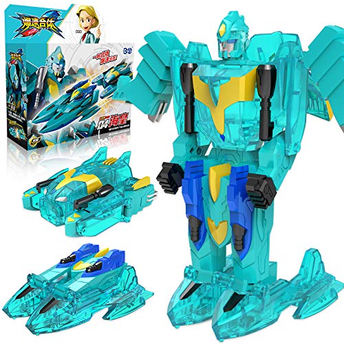 Mumoo Bear Sanbao Haihuang Blasting Speed Combination Body Collision Deformation Car Boy Volley Report Machine Robot Toy Complete Set