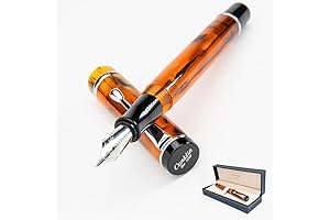 CONKLIN Duragraph Fountain Pen in Enchanting Amber with Stub Nib