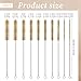 10 Pcs Brass Wire Tube Brushes 11'' Tube Cleaning Brush Stainless Steel Wire Bottle Brushes Long-Handle Wires Bristle Cleaner Bore Brush for Tubes Cylinders Bottle Auto Parts